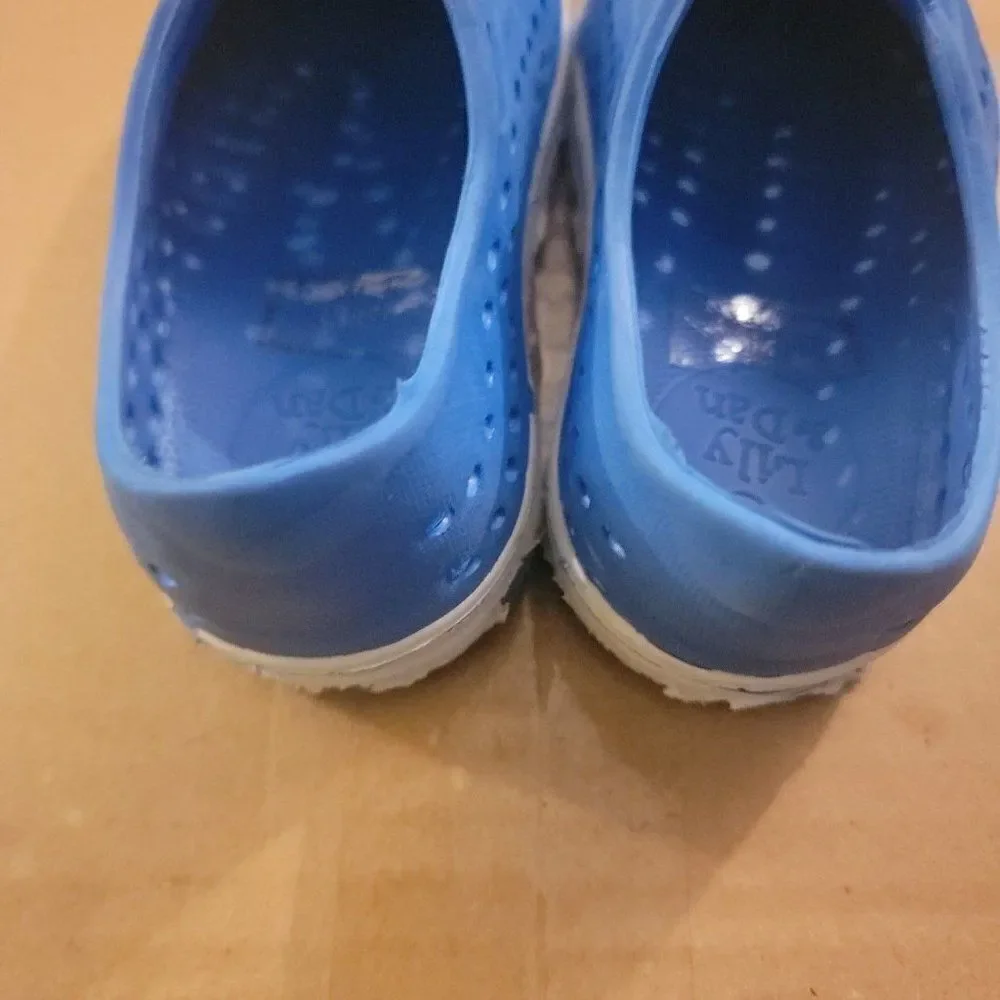 Lily & Dan Unisex Kids Native Blue Slip On Water Shoes Size US 7/8